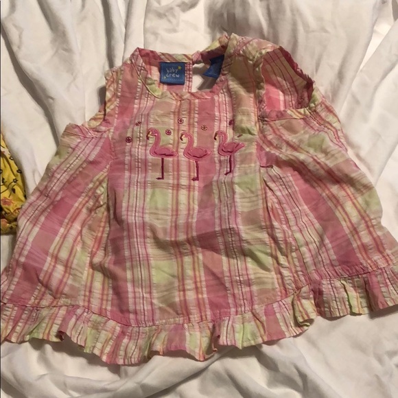 Long sleeve onesie and sleeveless pink shirt - Picture 3 of 3